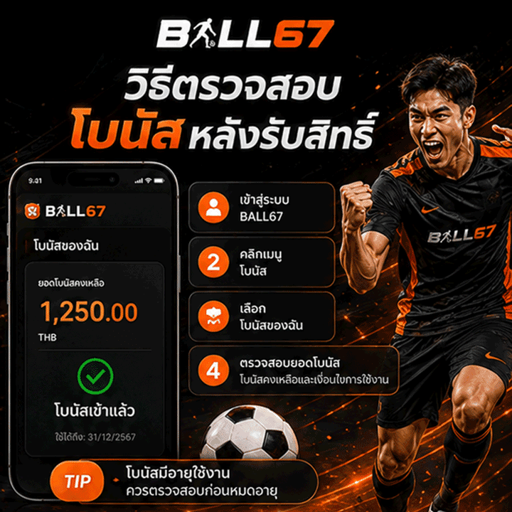 วิธีตรวจสอบโบนัสหลังรับสิทธิ์